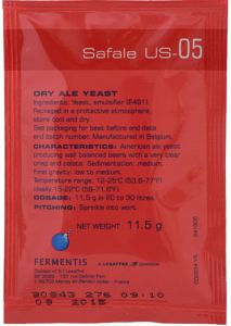 Drożdże Safale US-05 saszetka 11,5g fermentis