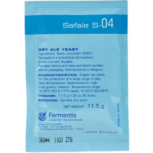 Drożdże Safale S-04 saszetka 11,5g fermentis