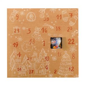 Kalendarz adwentowy z herbatą prezent na święta